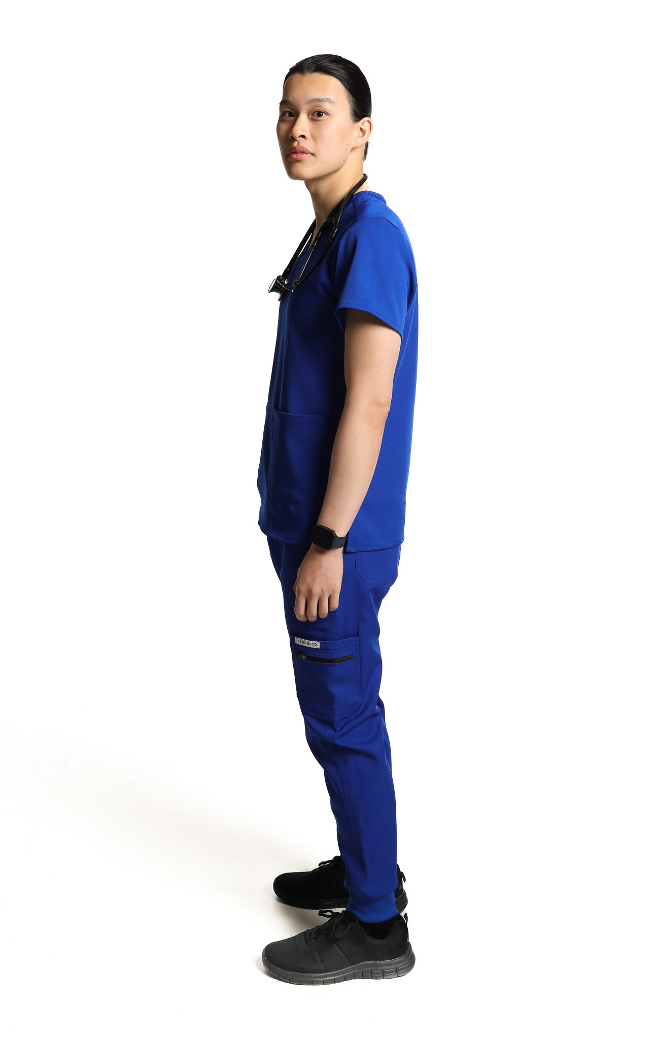 Men's Light Blue Jogger Scrub Trouser