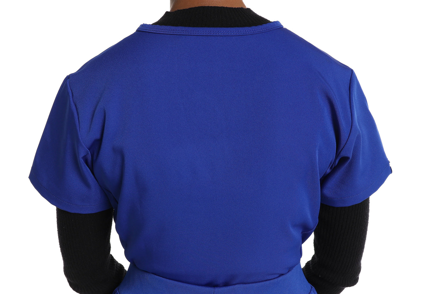 Women's Light Blue 1 Pocket Scrub Top