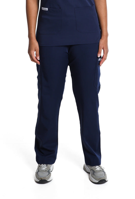 Women's Dark Blue Cargo Scrub Trouser