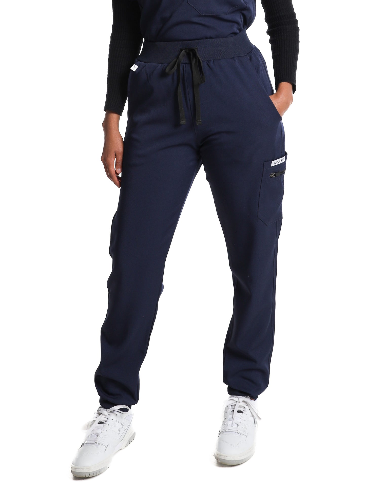 Women's Dark Blue Jogger Scrub Trouser