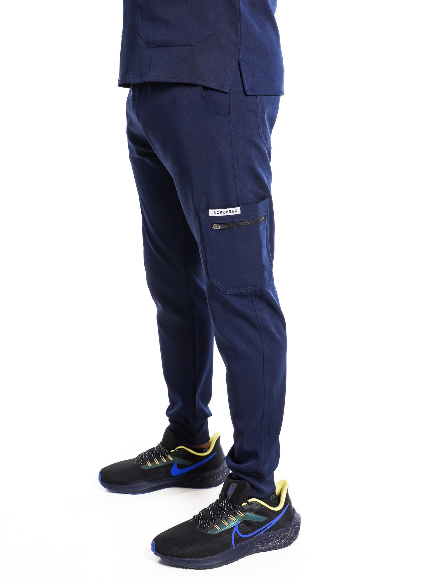 Men's Dark Blue Jogger Scrub Trouser