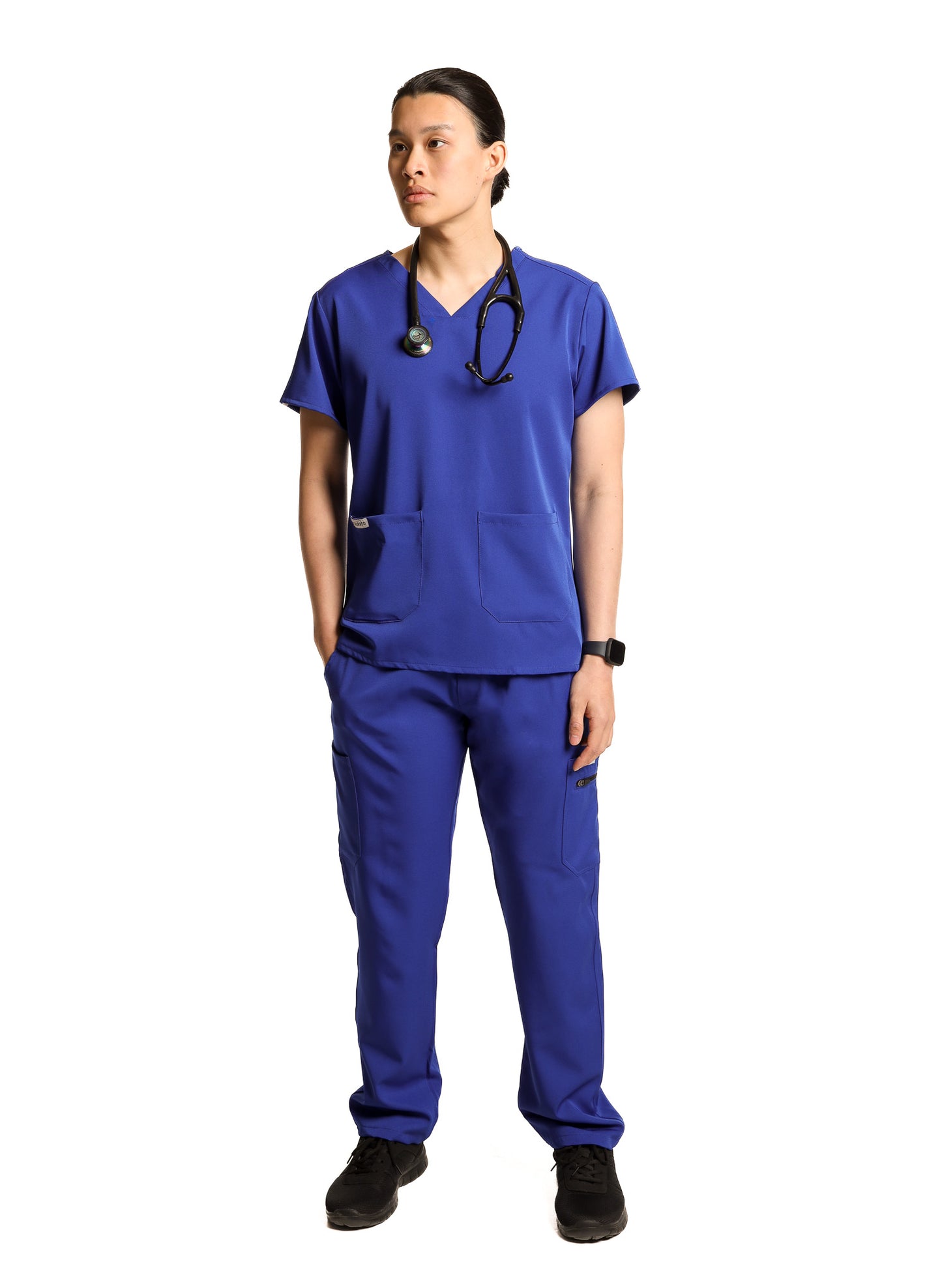 Men's Light Blue Cargo Scrub Trouser