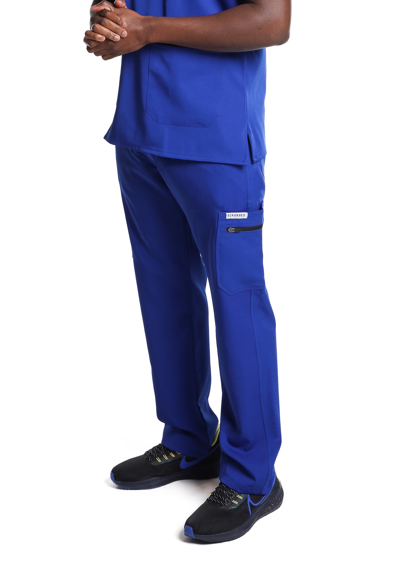 Men's Light Blue Cargo Scrub Trouser
