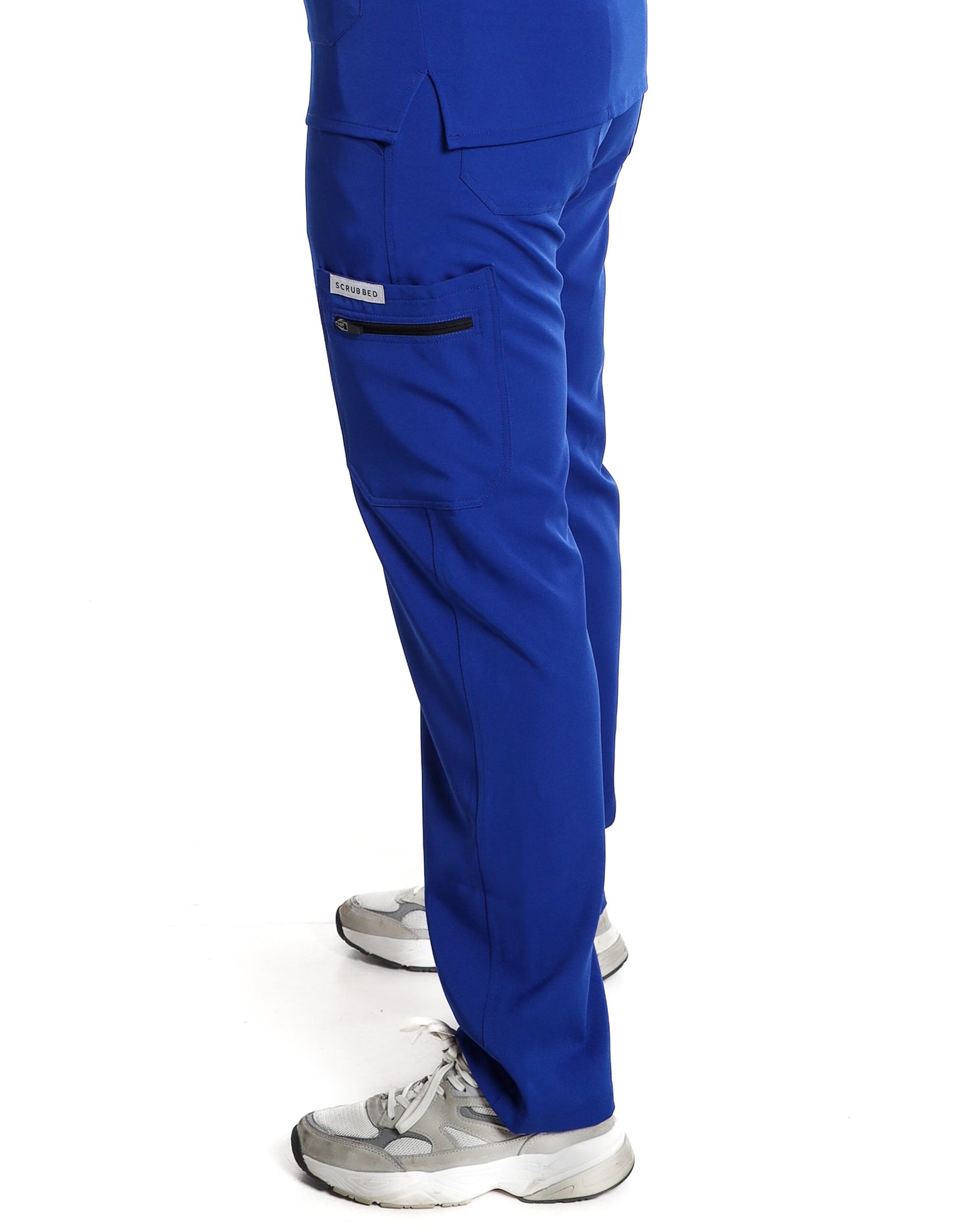 Women's Light Blue Cargo Scrub Trouser